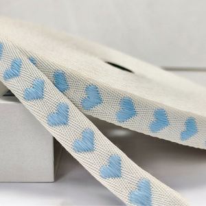New Arrival Sweet 1.6cm Heart Jacquard Ribbon for Valentine's Day <b>Chocolate</b> <b>Box</b> & Treat Bag Ties 50 Yards/Roll - Product Image 5