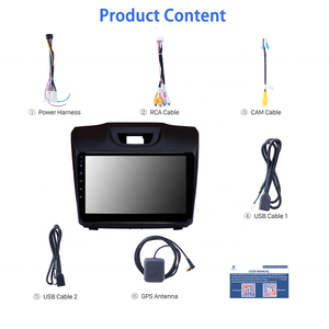 <span class=keywords><strong>Android</strong></span> 10 âm thanh xe hơi Stereo MP5 DVD Navigation trong Dash cho Chevrolet S10 Isuzu Dmax 2015 2016 2017 2018 - Product Image 2