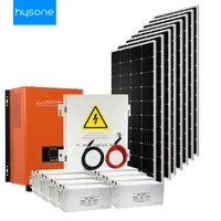 Автономная домашняя полная система солнечной энергии 5 кВт 10 кВт 20 кВт, черная солнечная панель, солнечные элементы, система солнечных панелей