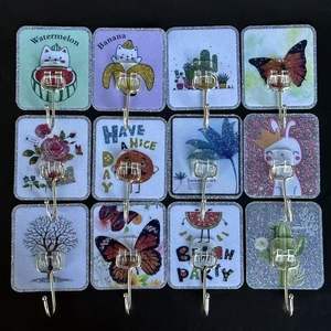 Nuevo gancho de polvo de oro de alta resistencia, tamaño grande, sin necesidad de taladrar, gancho adhesivo para cocina, sin dejar rastro, para pared de baño y hogar. - Product Image 1