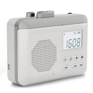 Reproductor de Casetes Portátil Retro Personalizable con Batería Recargable Integrada, Conector USB Tipo-C y Pantalla LCD - Product Image 3