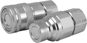 Yisong 1/2 ''BSP Carbon thép Skid chỉ đạo thủy lực couplers phẳng mặt nhanh chóng kết nối phụ kiện 5000psi áp lực đánh giá - Product Image 2