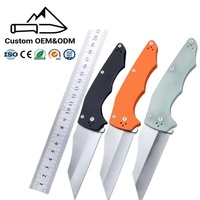 Navaja Plegable de Acero S30V G10 DIY OEM con Punta de Gota, Cuchillo de Bolsillo para Camping, Impresión 3D, Alta Calidad, Herramienta Premium al por Mayor