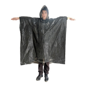 Long <b>raincoat</b>, full-body protection against heavy rain, thickened for adults and children, portable disposable outdoor and home - Product Image 3