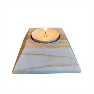 Wooden Yin Yang <b>Tea</b> Light Holder Circular Design For Home Decoration Durable Natural Wood Candle <b>Stand</b> - Product Image 5