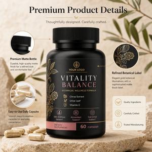 Vitality Heart Extra Strength 1000mg Citrus Essence + Olive Leaf &amp; <strong>Vitamin</strong> C (Doctor Formulated Heart Health Supplement, 60 <strong>Caps</strong> - Product Image 4