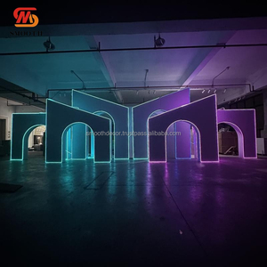 SMOOTH Acrylic Durable Luxurious Wedding Event Party Arch <b>Backdrop</b> with RGB LED Lights Customizable Size & Color - Product Image 5
