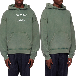 <span class=keywords><strong>Sweat</strong></span>-<span class=keywords><strong>shirt</strong></span> à capuche en molleton de coton pour homme, Logo personnalisé, <span class=keywords><strong>poche</strong></span> <span class=keywords><strong>kangourou</strong></span>, surdimensionné - Product Image 6