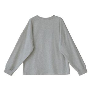 Camiseta de Otoño Gruesa Talla XXXL para Mujer, Nueva Camiseta de Manga Larga de Color Sólido, Tejida, con Hombros Caídos, Estilo Informal, Extra Grande - Product Image 5