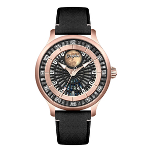 Nuevo Reloj Mecánico Personalizado para Hombre, Esfera con Fase Lunar, Correa de Cuero, Resistente al Agua 50M, Reloj de Pulsera de Lujo para Negocios - Product Image 2