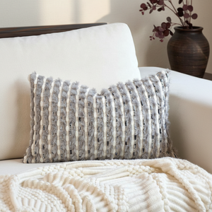 Aeckself Handmade 12x20 Inch Rectangle Boho Chenille Tufted <b>Pillow</b> Cover Neutral Decorative Lumbar <b>Pillow</b> <b>Case</b> <b>Cushion</b> <b>Case</b> - Product Image 3