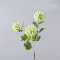 Bunga Hydrangea Lateks Buatan Warna Vintage Berkualitas Tinggi 3 Kepala Sentuhan Asli Bentuk Bola Salju untuk Pernikahan Rumah Hari Valentine Wisuda