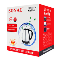 Bouilloire électrique SONAC TG 20A TG-180A, la plus vendue, pour thé et eau, qualité supérieure