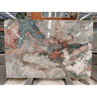 SH STONE pierre naturelle de luxe quatre saisons rose conception spéciale panneau mural dalle de marbre rose pour salon cuisine carreaux de sol
