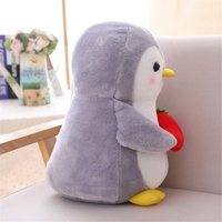 Ensemble de peluches pingouins six styles : banane, carotte, pastèque, nœud papillon – Poupées en peluche personnalisables OEM ODM en gros