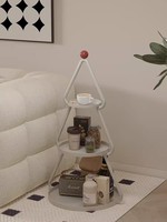 Intérieur moderne nordique incroyable plateau de rangement en métal en forme de triangle à 3 niveaux pour la décoration de Noël