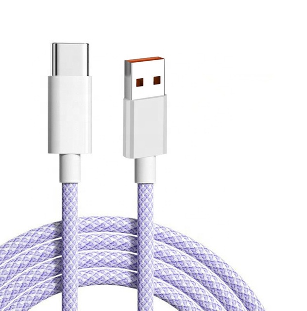Hot Selling 2m TPE Jacket Nylon Braid USB-A to Type-C Cable for iPhone Mobile Phones Fast Charging & Data Transfer