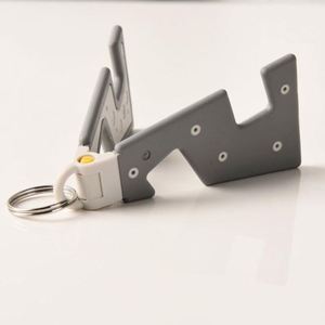 Support de téléphone pliable porte-clés, mini support de tablette portable, support de bureau réglable multi-angles, cadeau de voyage, vente en gros - Product Image 1