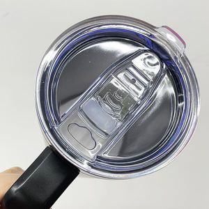 Vaso de Viaje de 20 Onzas con Recubrimiento de Polvo Electrochapado Arcoíris, Libre de BPA, con Asa de Plástico Desmontable - Product Image 3