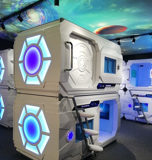 Modern Single Sleeping Pod Smart Capsule Bed Furniture Sets for Hotels Sleek and Efficient Bed Design
