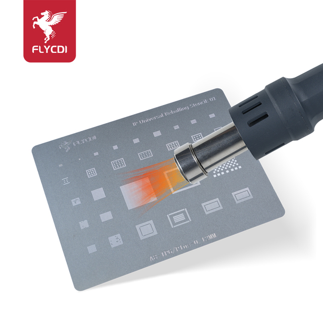 FLYCDI Universal Reballing Stencil for Qualcomm Repair Tin Planting Net BGA IC