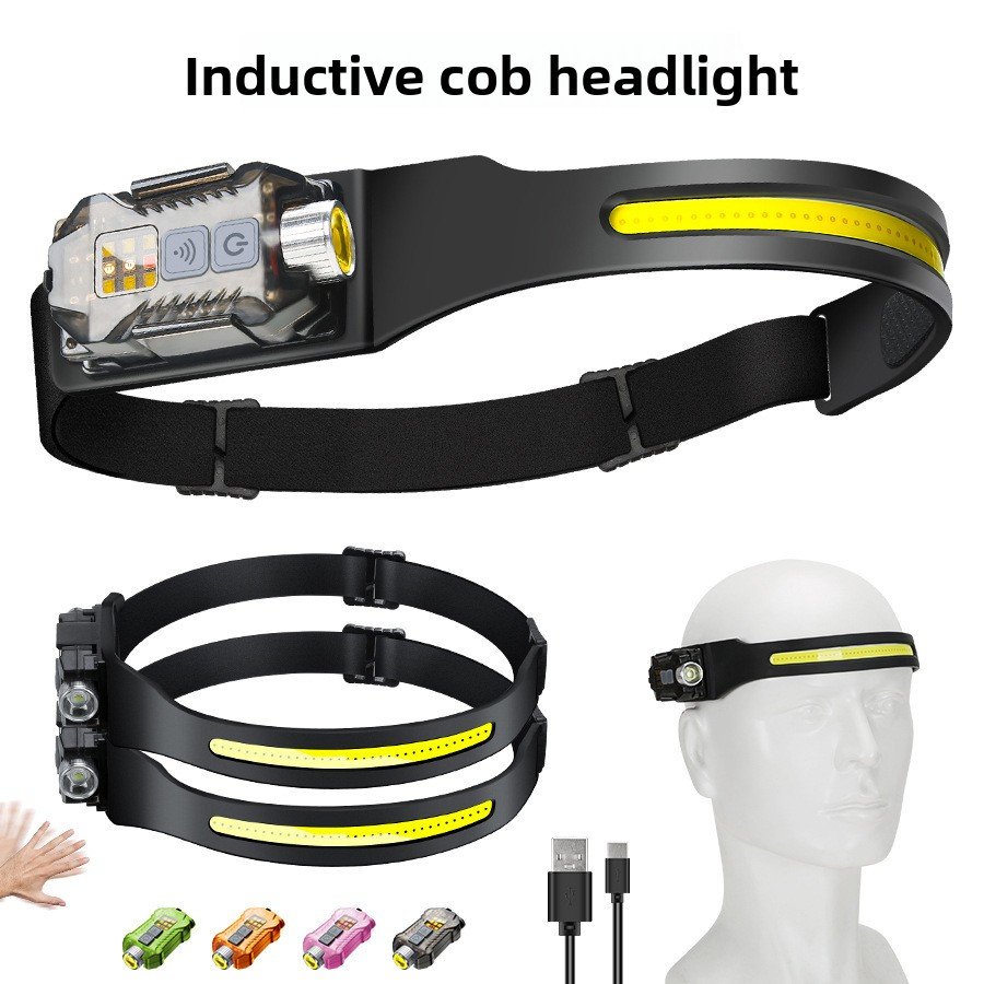 W699 ไฟหน้า-ไฟข้างแบบถอดได้ 2-in-1 สีดำ