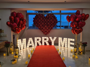 Letras Luminosas 'MARRY ME', Letrero de Amor con Luces LED Multicolor, Precio de Fábrica - Product Image 1