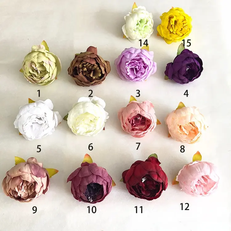 IFG Chất Lượng Cao Hoa Mẫu Đơn Silk Flower Heads Bán Buôn