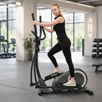 Elliptique de fitness professionnel robuste pour usage commercial et domestique, capacité 135 kg, idéal pour les studios de fitness