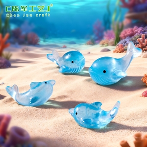 マイクロランドスケープ、キュートなクジラとイルカの水槽装飾DIY、装飾用吊り下げアクセサリー、ミニデスクトップ小型 - Product Image 3