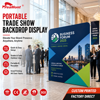 FEAMONT – Nouveau support de présentation pour lancement de produits, toile de fond, mur photo pop-up, bannière en tissu pour conférences de presse et événements d'entreprise