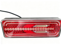 Feu arrière LED 9-36V avec clignotant dynamique, feu de freinage, feu de recul et feu antibrouillard, homologué Emark, étanche pour camion, remorque, camping-car, poids lourd, caravane
