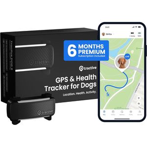 Traceur GPS pour chiens avec abonnement premium de 6 mois, suivi en direct, surveillance de la santé et de l'activité - Product Image 1