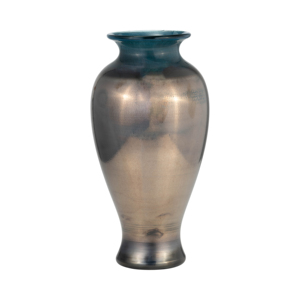 Vaso in vetro moderno per l'arredamento del soggiorno, raffinato complemento d'arredo, vaso decorativo per fiori con sfumature di colore discrete. - Product Image 1