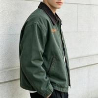 Veste de travail en toile personnalisée avec doublure, style vintage Detroit, veste de travail vintage