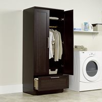 Armoire en bois de luxe de style australien Étagère de rangement en métal de couleur foncée