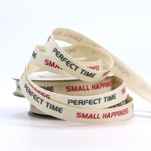 Soft Custom Jacquard Embroidery logo 100% Cotton Jacquard Tape Strap <b>Webbing</b> - Product Image 3