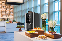 MACAS M-TT-ES-4C Mesin Espresso/Cappuccino/Latte Kelas Komersial Layar Sentuh 15.6 inci Pompa Magnetik Tekanan 9 Bar Dapat Diprogram