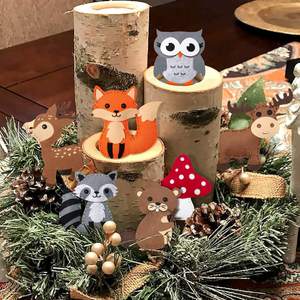 Accesorios de fieltro para niños actividad owl <span class=keywords><strong>fox</strong></span> woodland creatures project kits de bricolaje para niños, artes manualidades juguete de costura - Product Image 6