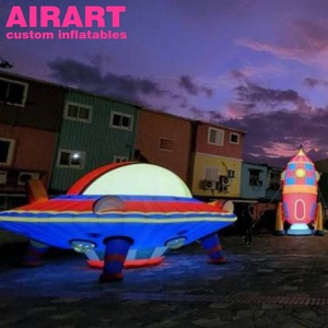 Không gian chủ đề đêm trang trí bóng sáng inflatables dẫn chiếu sáng <span class=keywords><strong>Inflatable</strong></span> tàu không gian - Product Image 5