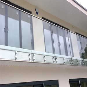 Balustrade en verre d'<span class=keywords><strong>occasion</strong></span> à faible coût Chine balustrades garde-corps de balcon d'usine couleur noire - Product Image 3