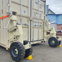 Roue de levage de conteneur en caoutchouc massif de 15 tonnes avec vitesse de traction maximale de 25 km/h, système de levage et de transport