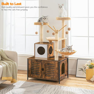 Groothandel Milieuvriendelijke Sisal Moderne Custom Kat Boom Kattenbak Krabplank Kat Bed Huisdier Nest Kast Hangmat Pet Kerst - Product Image 1
