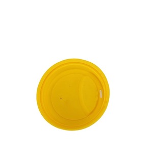 Yellow Silicone Cup Lid Waterproof Washable Round Sealing For Drinkware Accessories - Product Image 1