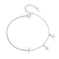 Bracelet en argent sterling 925 avec pendentif fleur de marguerite, chaîne cubaine fine, bijoux pour femmes