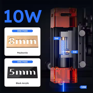 Machine de gravure et de <span class=keywords><strong>découpe</strong></span> au <span class=keywords><strong>laser</strong></span> CO2 3D miniature portable DIY 50W-100W 400x400mm pour pierre, DXF, métal, cuir, verre, <span class=keywords><strong>bois</strong></span>, cristal, acrylique - Product Image 2