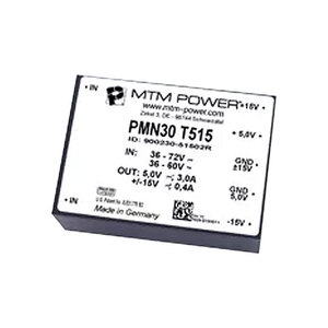 Fuente de Alimentación Mtm Power Pmn30 T515, Entrada de 36-72V, Triple Salida de 5V 15V, Fabricada en Alemania, Industrial - Product Image 5