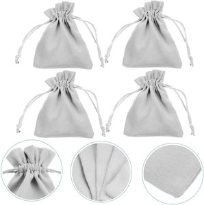 Sac de luxe en velours pour bijoux, personnalisé avec logo imprimé en relief, idéal pour emballage cadeau – Offre spéciale - Product Image 6