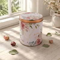 Boîte de rangement en métal multifonctionnelle moderne, impression brillante, boîtes cadeaux florales pour la Saint-Valentin, le Nouvel An, les mariages, les bonbons, les bijoux
