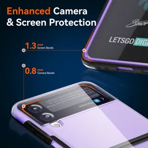 Custom Bulk Design Shockproof Foldable TPU Phone Case Covers For Samsung Galaxy Z Flip 3